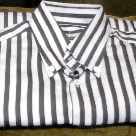 Van Laack Royal XL Brown Blue Stripes - Picture 1 of 1